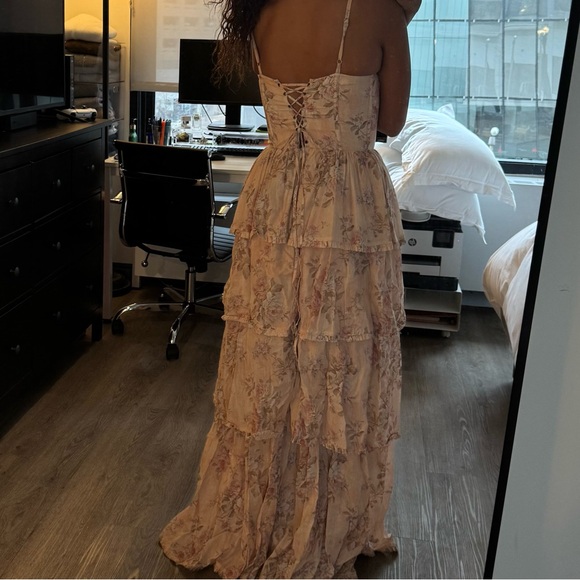 V. Chapman Caterina Dress in Rose. - Picture 4 of 5